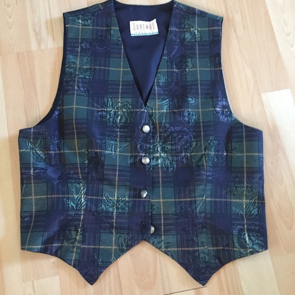 Vintage Braemar Plaid vest - Picture 1 of 5